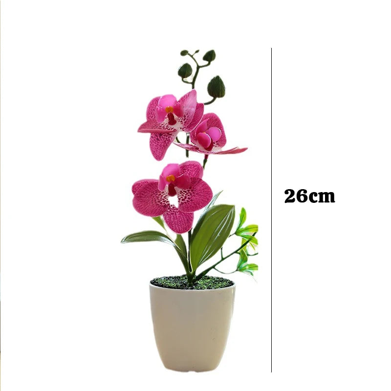 Sztuczna Orchidea w Doniczce – Dekoracja do Pomieszczeń