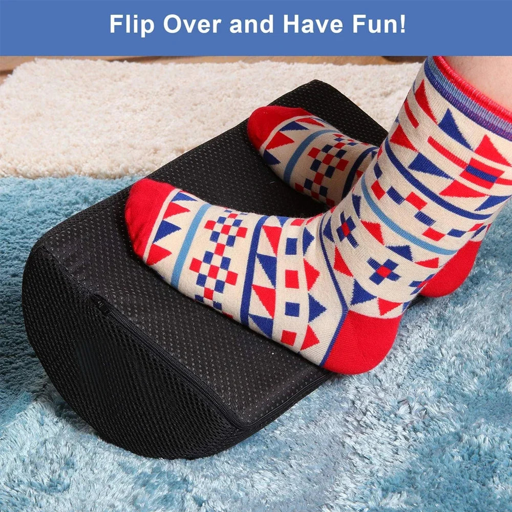 Podnóżek z pianki memory z antypoślizgową podstawą, do biurka