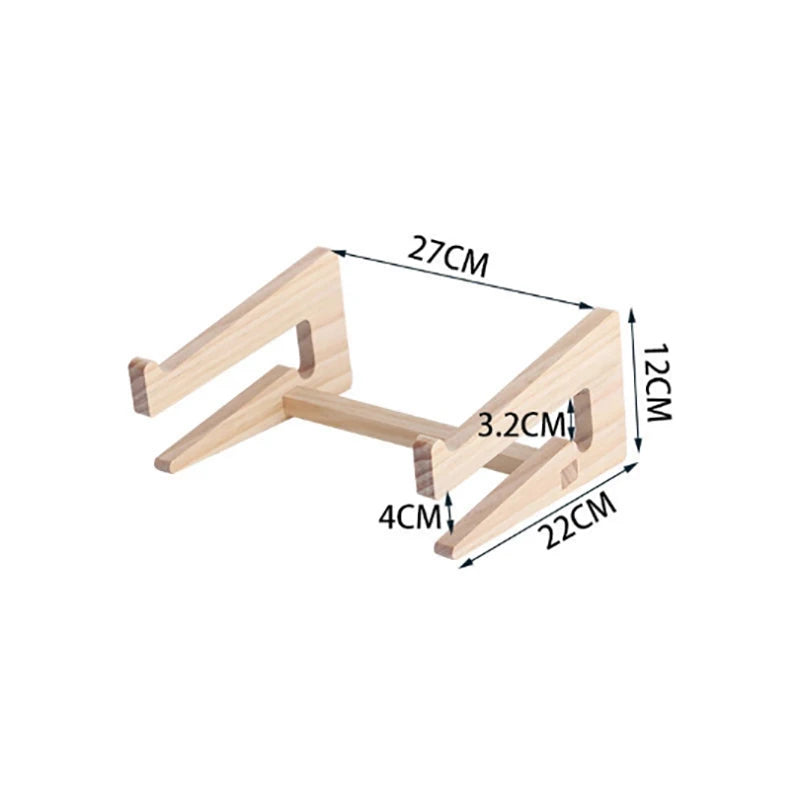 Drewniany Stojak Pod Laptopa 11-17 Organizer Biurkowy-Wood Laptop Stand