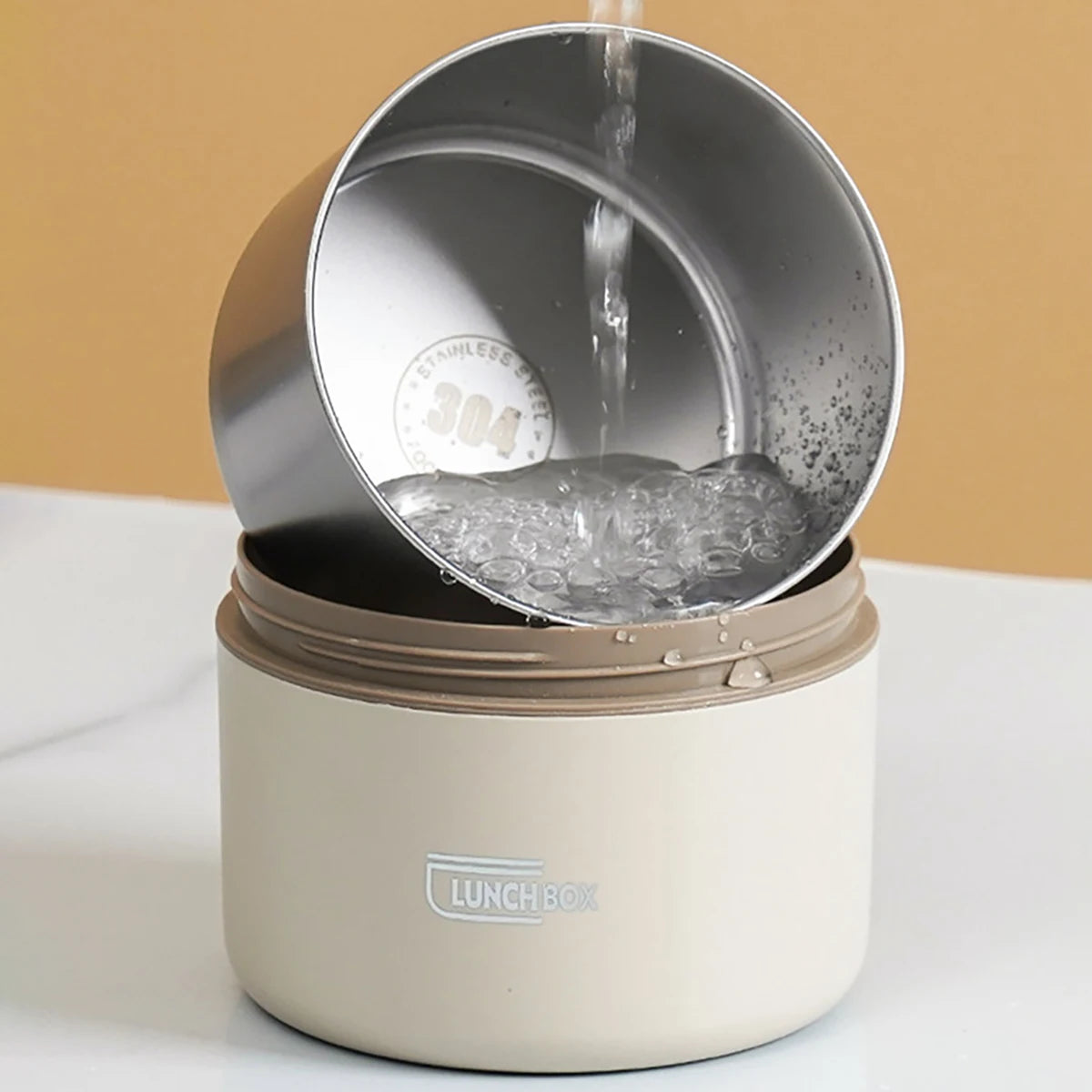 Lunchbox Stalowy z Torbą Termiczną – Dwuwarstwowy, Hermetyczny Pojemnik na Jedzenie