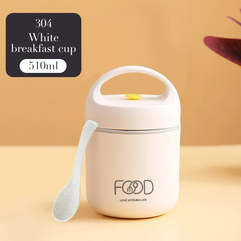 Lunchbox  termiczny ze stali nierdzewnej z torbą i łyżką.Dla dzieci i dorosłych