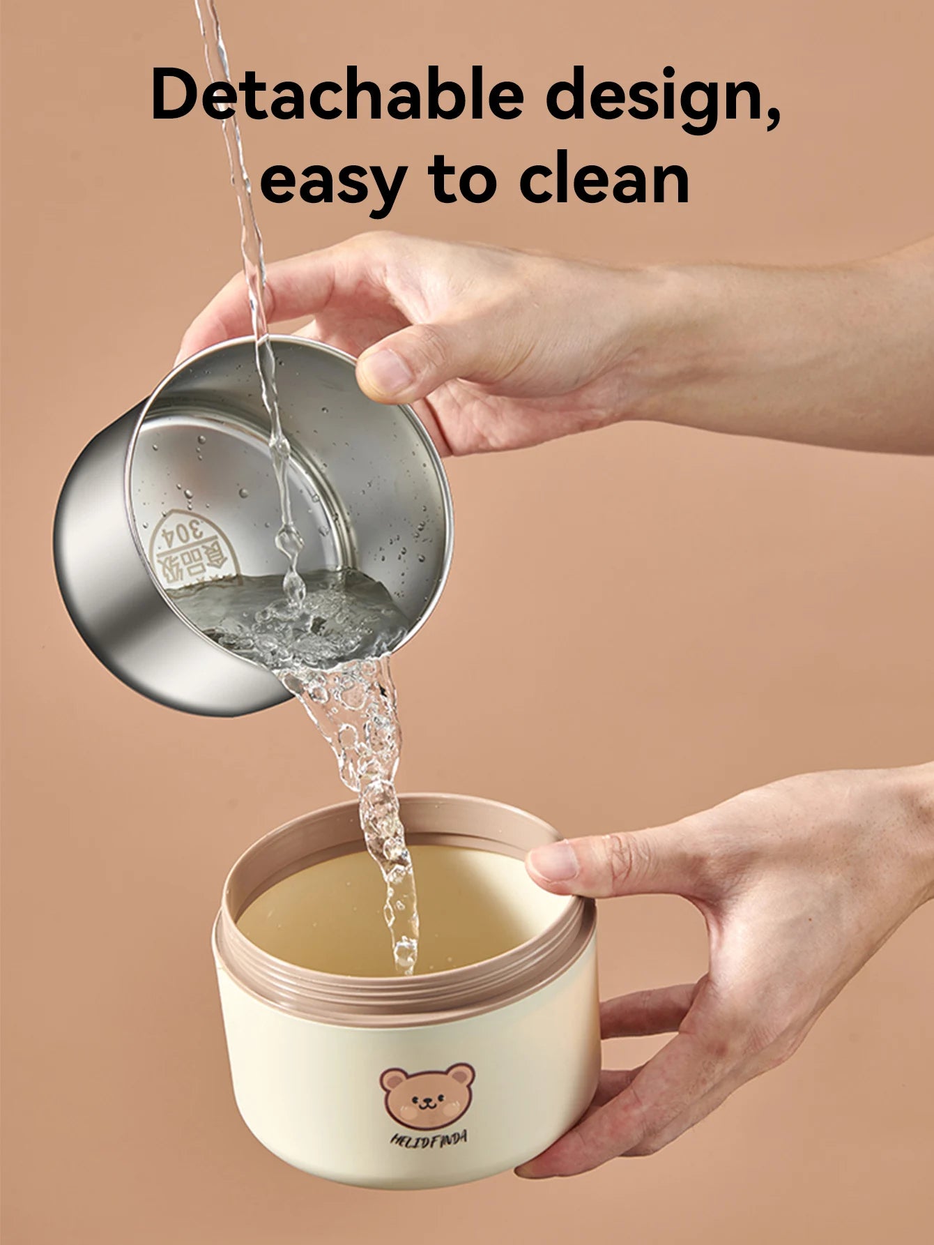 Lunchbox termiczny. Stal nierdzewna różne pojemności szczelny pojemnik na ciepłe posiłki