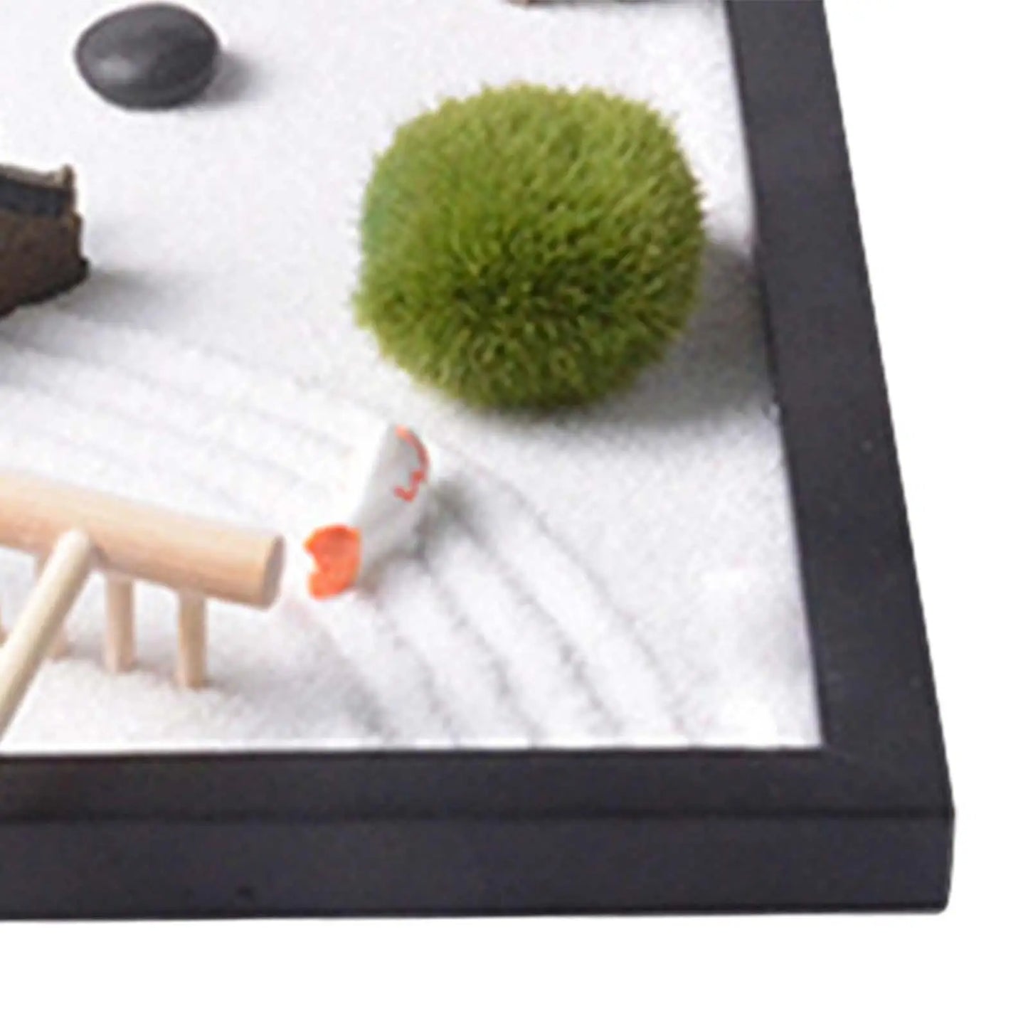 Zestaw Zen Garden-Japoński Mini Ogród Piaskowy na Biurko z Figurką Buddy