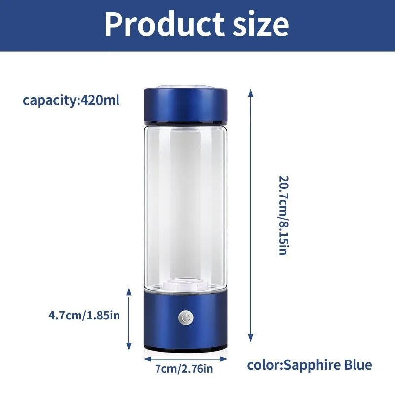 Butelka z Generatorem Wodoru – Przenośna, USB, 380 ml