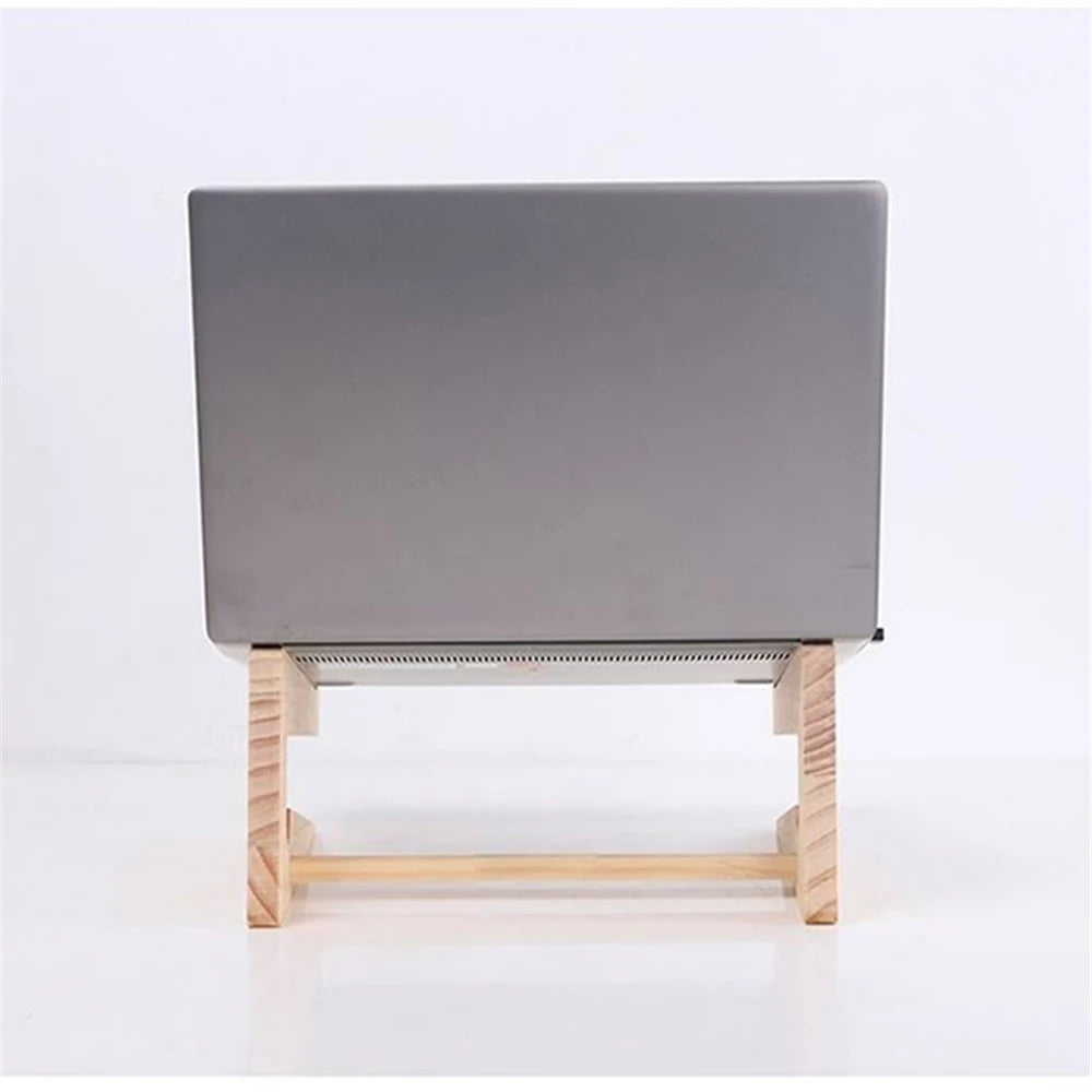 Drewniany Stojak Pod Laptopa 11-17 Organizer Biurkowy-Wood Laptop Stand