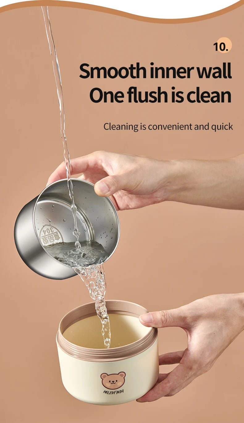 Lunchbox termiczny. Stal nierdzewna różne pojemności szczelny pojemnik na ciepłe posiłki