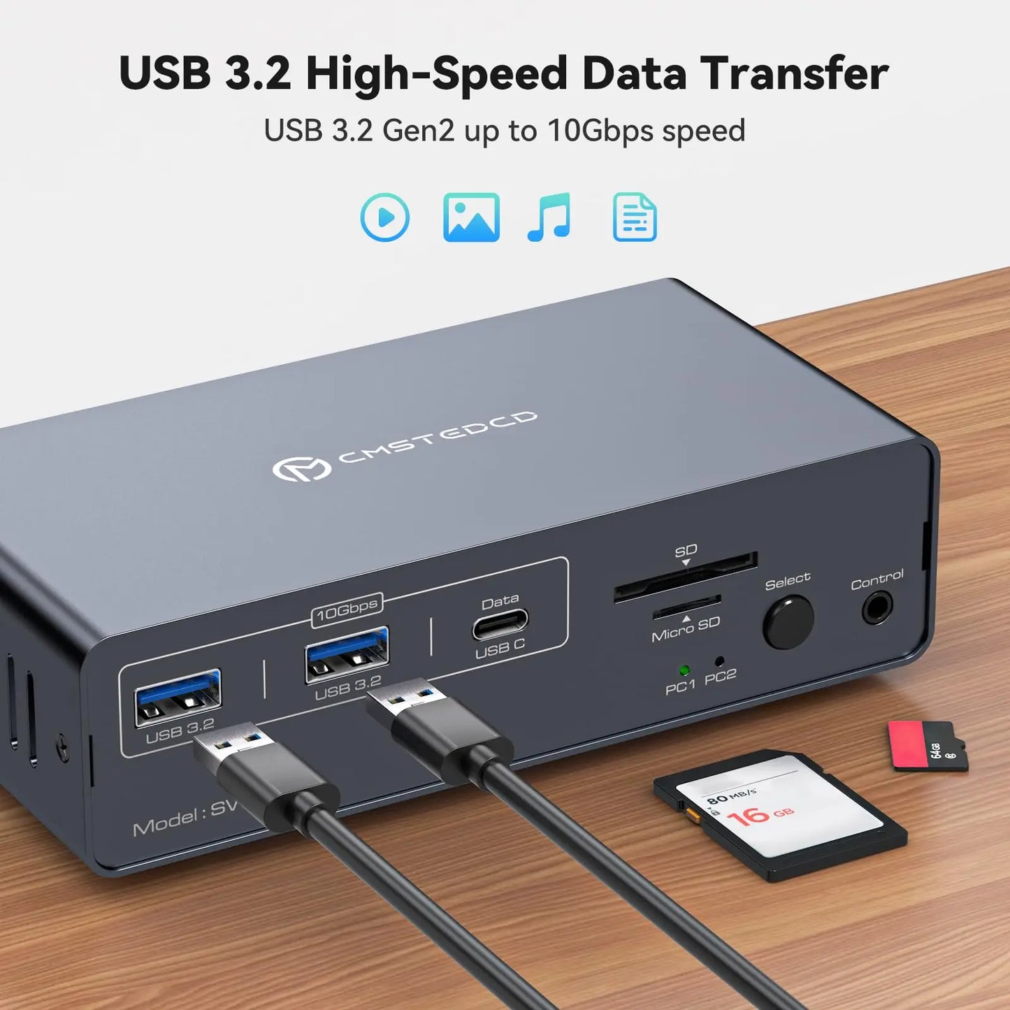 Stacja dokująca USB C z HDMI i DisplayPort-Dual Monitor dla Laptopa i PC