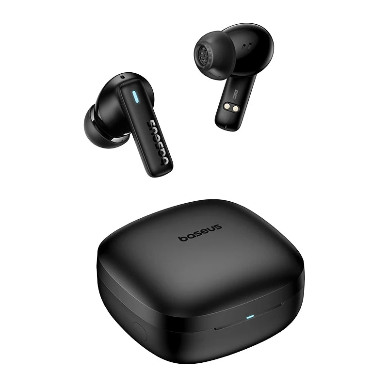 Bezprzewodowe słuchawki Bluetooth 5.3 z etui ładującym i klasą wodoodporności IPX5