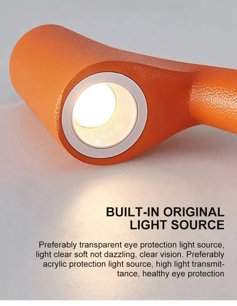 Minimalistyczna lampka stołowa LED, bezprzewodowa, ładowana USB