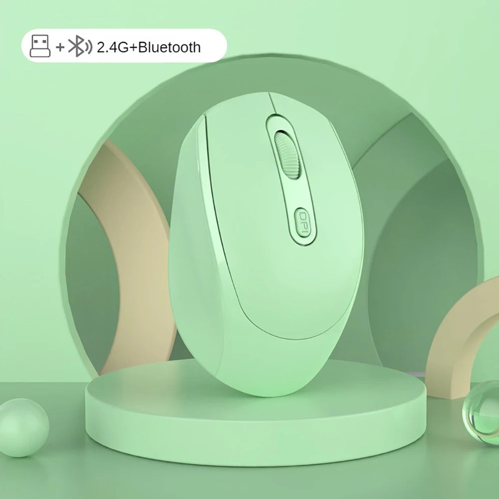 Bezprzewodowa myszka Bluetooth 5.2 – cicha i lekka, do biura, nauki i gier
