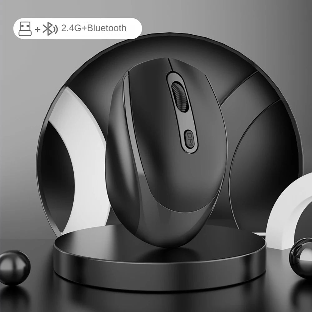 Bezprzewodowa myszka Bluetooth 5.2 – cicha i lekka, do biura, nauki i gier
