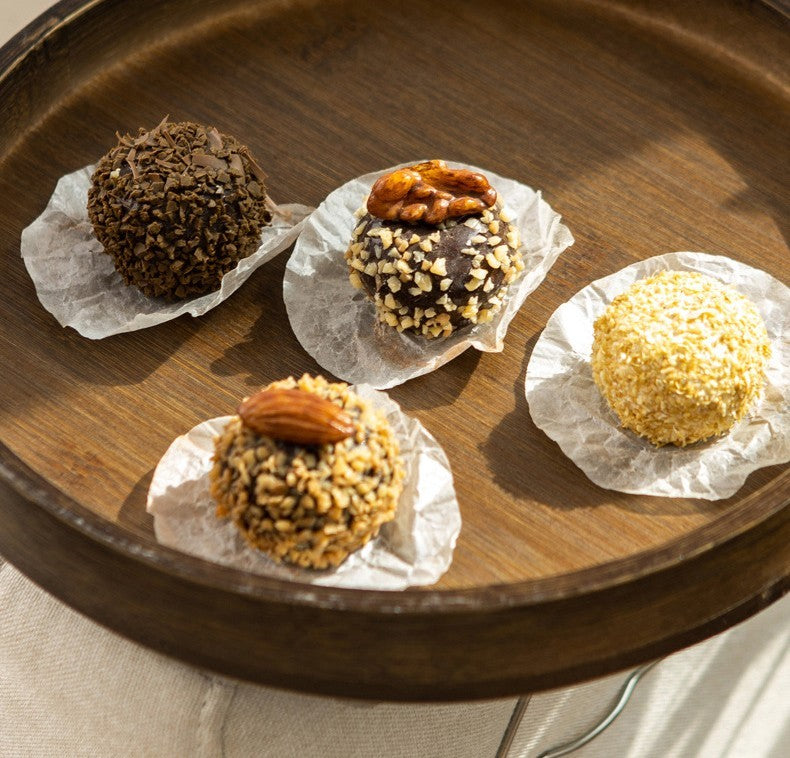 Okrągła Taca Bambusowa na Podłokietnik – Taca na Herbatę i Przekąski