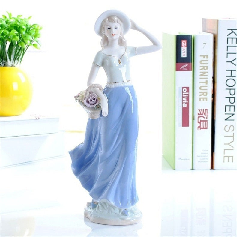 Ceramiczna Figurka Dekoracyjna do Domu w Stylu Retro