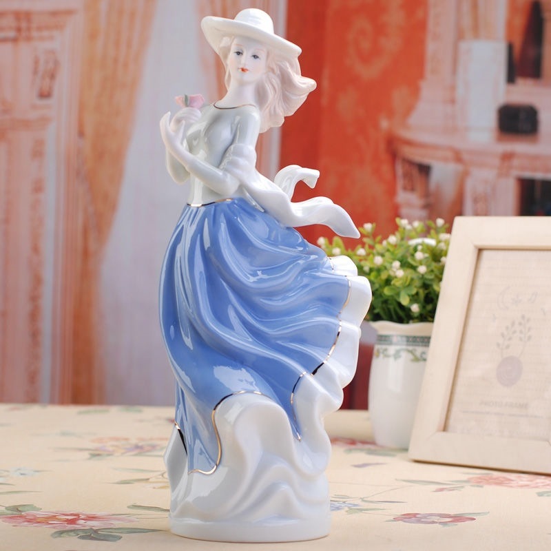 Ceramiczna Figurka Dekoracyjna do Domu w Stylu Retro