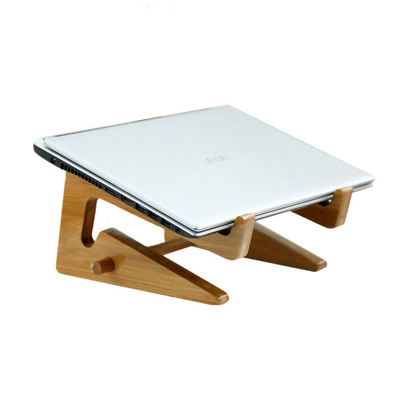 Bambusowa podstawka  pod laptop i tablet – składana, regulowana, drewno
