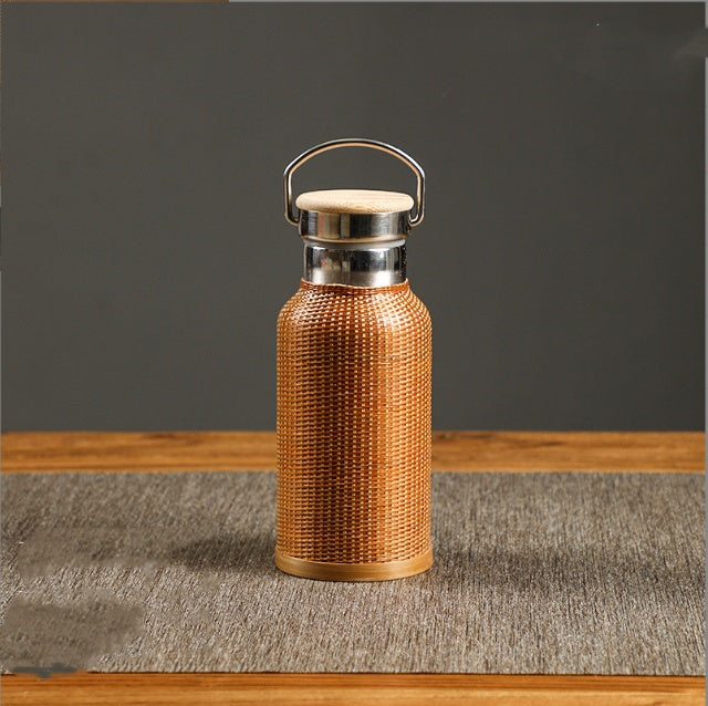 Bambusowa butelka termiczna – 360 ml / 500 ml / 750 ml – styl naturalny
