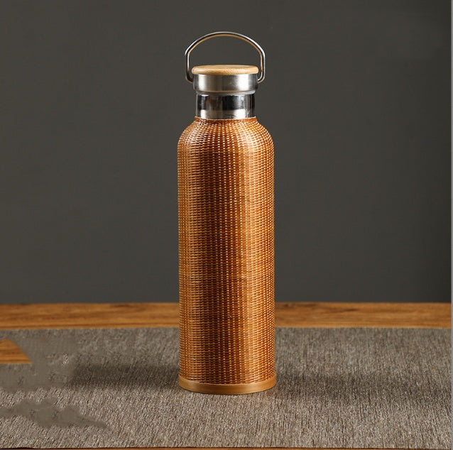Bambusowa butelka termiczna – 360 ml / 500 ml / 750 ml – styl naturalny